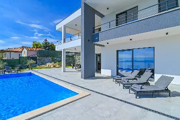Panoramic Sea View Villa with Pool in Opatija