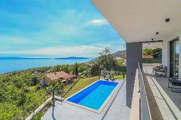 Panoramic Sea View Villa with Pool in Opatija