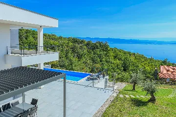 Panoramic Sea View Villa with Pool in Opatija