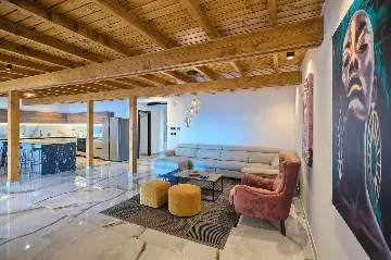 Contemporary 6-Bedroom Villa with Heated Pool, Murter