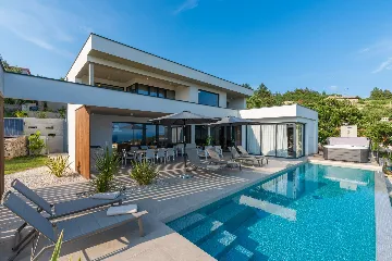 Modern Villa with Pool and Sauna in Rabac