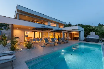 Modern Villa with Pool and Sauna in Rabac
