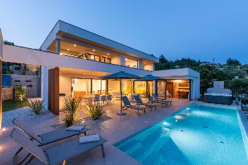 Modern Villa with Pool and Sauna in Rabac