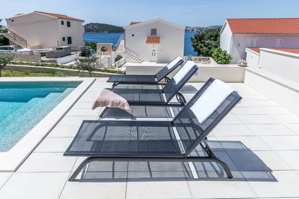 Seaside Villa Retreat with Pool in Rogoznica