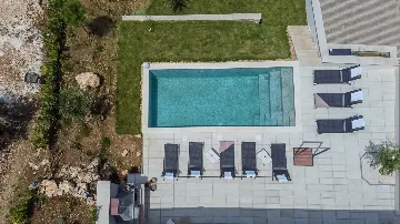 Seaside Villa Retreat with Pool in Rogoznica