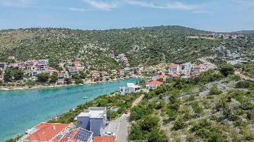 Seaside Villa Retreat with Pool in Rogoznica