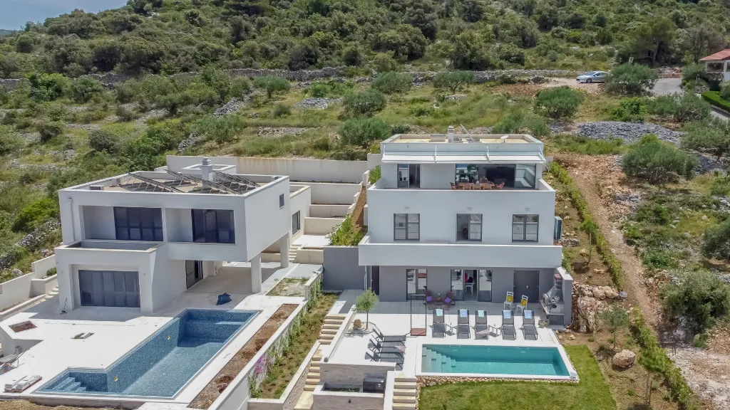 Seaside Villa Retreat with Pool in Rogoznica