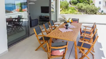 Seaside Villa Retreat with Pool in Rogoznica