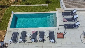 Seaside Villa Retreat with Pool in Rogoznica