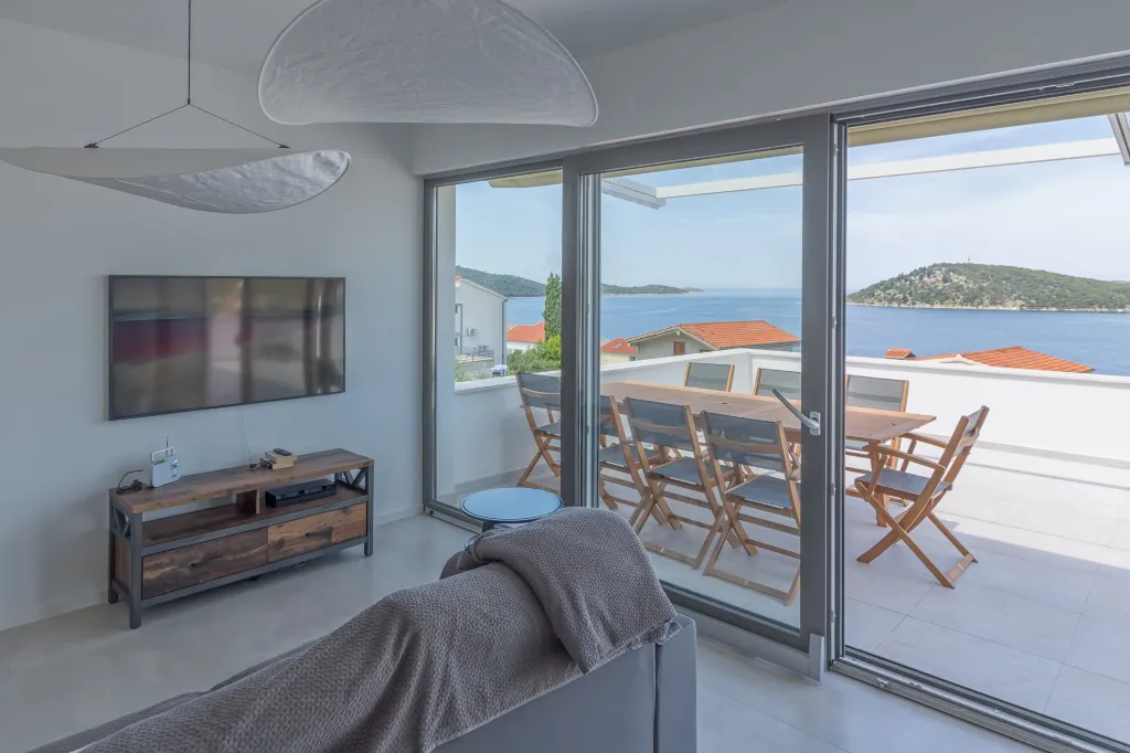 Seaside Villa Retreat with Pool in Rogoznica