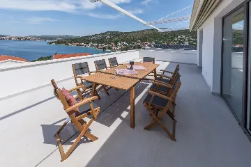 Seaside Villa Retreat with Pool in Rogoznica