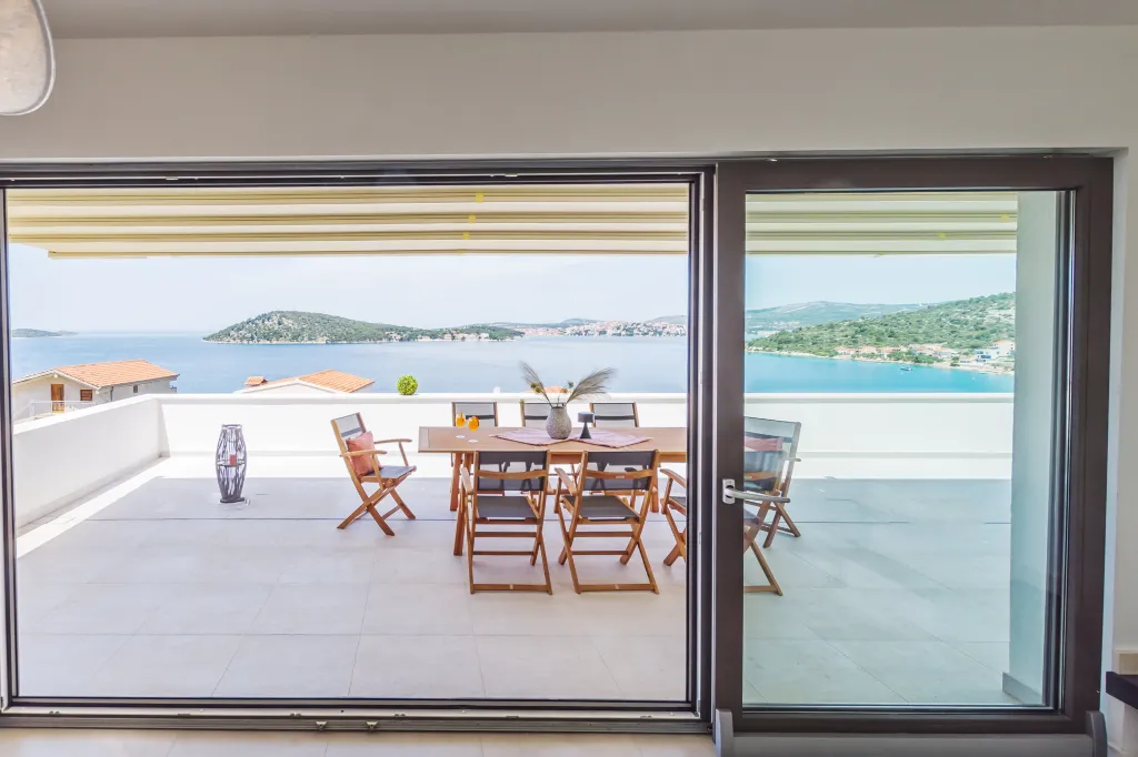Seaside Villa Retreat with Pool in Rogoznica