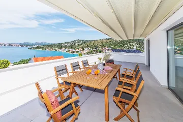 Seaside Villa Retreat with Pool in Rogoznica