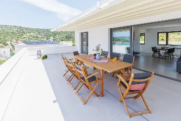 Seaside Villa Retreat with Pool in Rogoznica