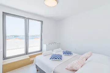 Seaside Villa Retreat with Pool in Rogoznica