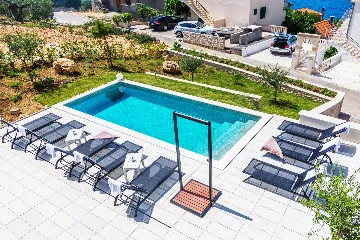 Seaside Villa Retreat with Pool in Rogoznica