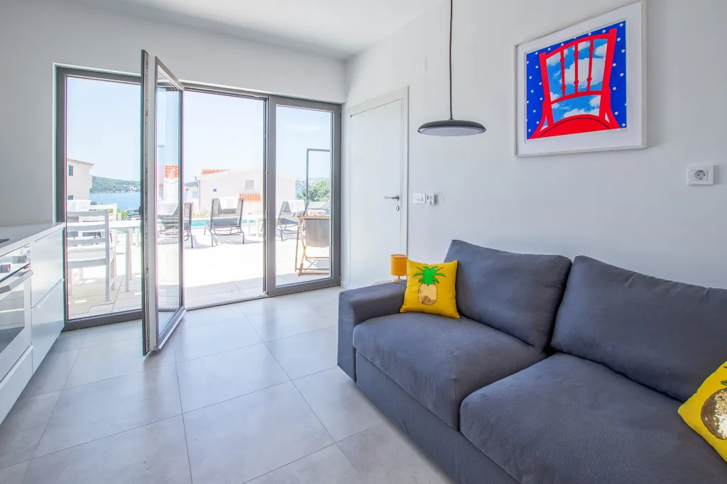 Seaside Villa Retreat with Pool in Rogoznica