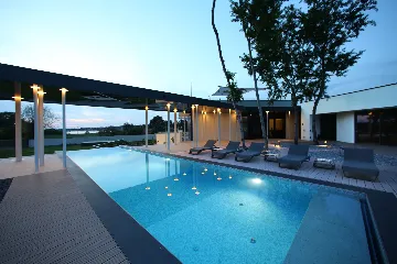 Contemporary Villa Retreat with Pool, Novigrad
