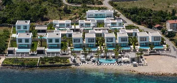 Contemporary Beachfront Villa with Private Pool in Tkon