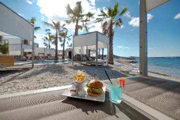 Contemporary Beachfront Villa with Private Pool in Tkon