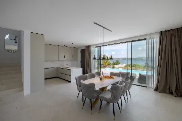 Contemporary Beachfront Villa with Private Pool in Tkon