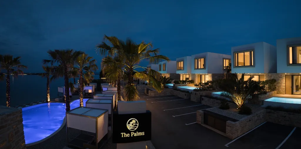 Modern Beachfront Villa with Private Pool in Tkon