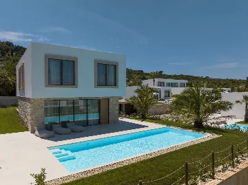 Modern Beachfront Villa with Private Pool in Tkon