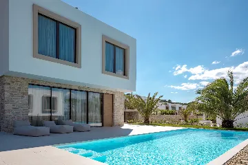 Modern Beachfront Villa with Private Pool in Tkon