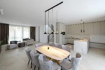 Modern Beachfront Villa with Private Pool in Tkon