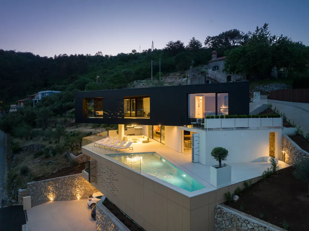 Contemporary Sea View Villa with Pools in Opatija