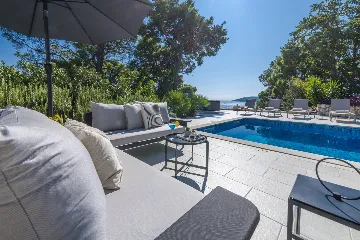 Modern Sea View Villa with Pool, Zaton
