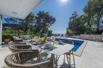Modern Sea View Villa with Pool, Zaton