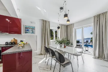 Modern Sea View Villa with Pool, Zaton