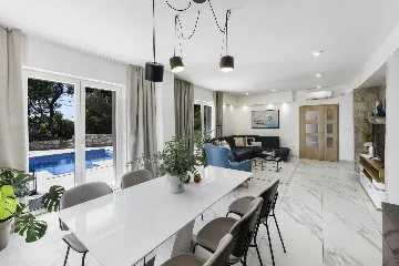 Modern Sea View Villa with Pool, Zaton