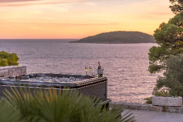 Modern Sea View Villa with Pool, Zaton