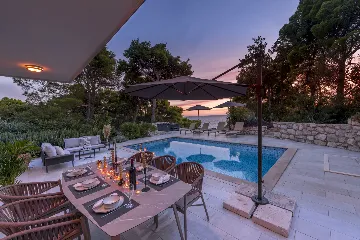 Modern Sea View Villa with Pool, Zaton