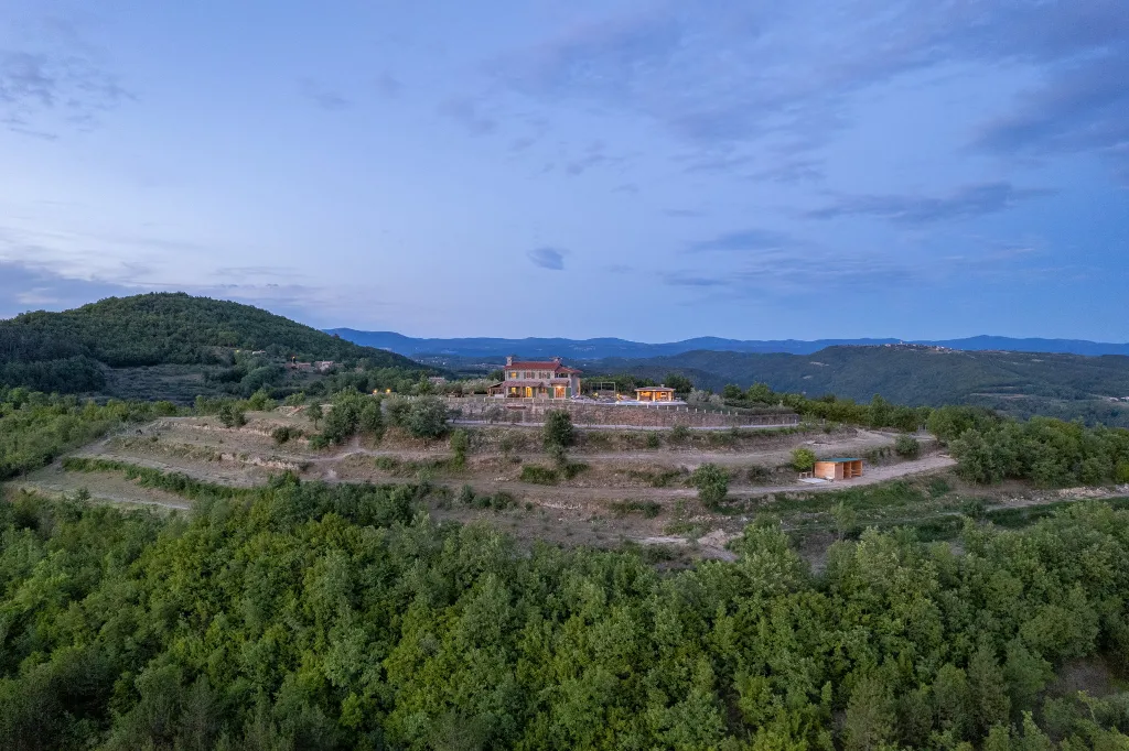 Contemporary Villa Retreat with Pool in Sovinjska Brda