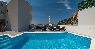 Contemporary Villa Retreat with Pool in Rogoznica