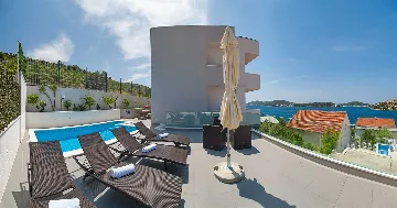 Contemporary Villa Retreat with Pool in Rogoznica