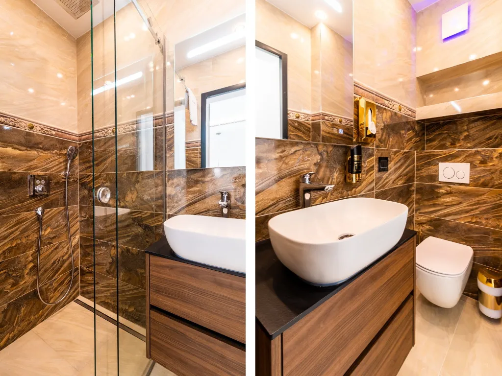 Penthouse Apartment with Shared Pool in Okrug Gornji