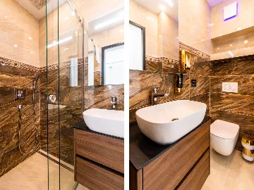 Penthouse Apartment with Shared Pool in Okrug Gornji