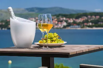 Modern Seaside Villa with Indoor and Outdoor Pools, Okrug Gornji