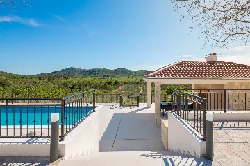 Secluded Mediterranean Villa with Heated Pool, Vodice