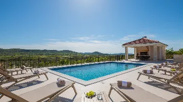 Secluded Mediterranean Villa with Heated Pool, Vodice