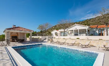 Secluded Mediterranean Villa with Heated Pool, Vodice