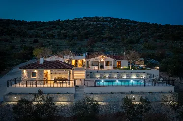 Secluded Mediterranean Villa with Heated Pool, Vodice