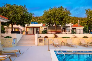 Secluded Mediterranean Villa with Heated Pool, Vodice