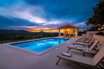 Secluded Mediterranean Villa with Heated Pool, Vodice