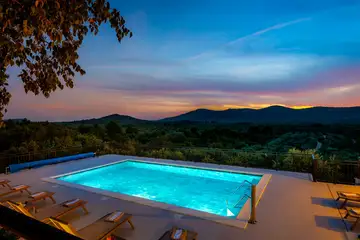 Secluded Mediterranean Villa with Heated Pool, Vodice
