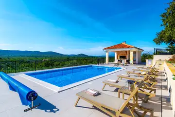 Secluded Mediterranean Villa with Heated Pool, Vodice